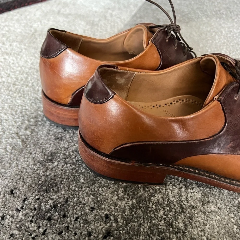 Johnston & Murphy Tan Leather Derby Trampoline Comfort Shoes